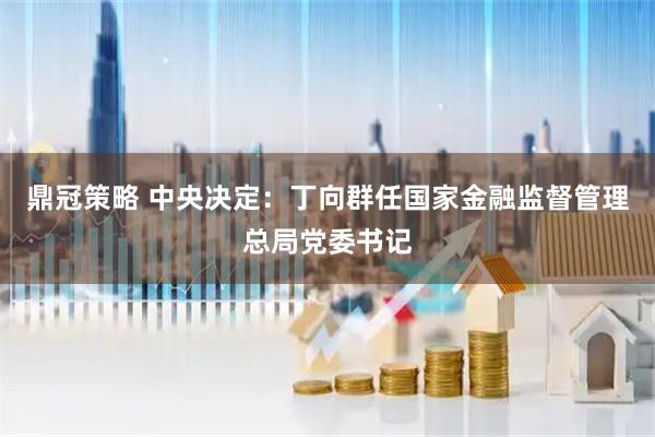 鼎冠策略 中央决定：丁向群任国家金融监督管理总局党委书记
