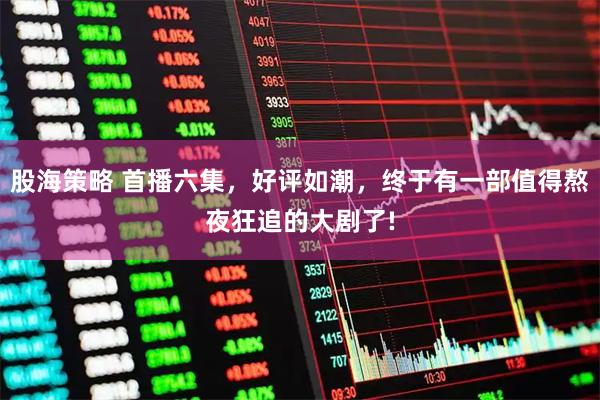 股海策略 首播六集,好评如潮,终于有一部值得熬夜狂追的大剧了!