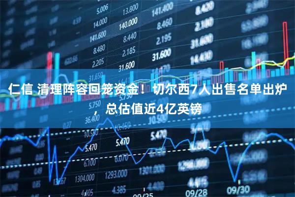 仁信 清理阵容回笼资金！切尔西7人出售名单出炉，总估值近4亿英镑