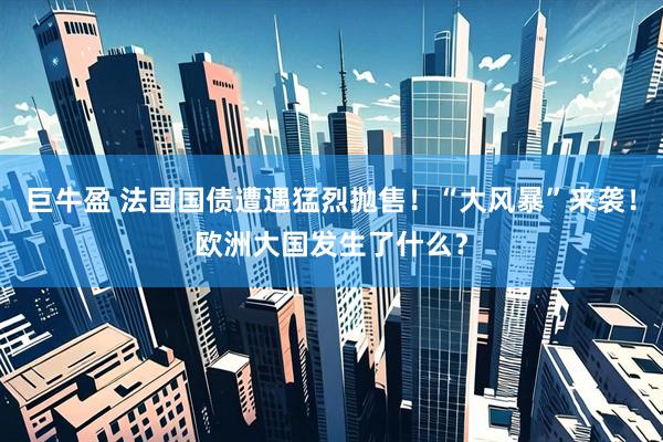 巨牛盈 法国国债遭遇猛烈抛售！“大风暴”来袭！欧洲大国发生了什么？
